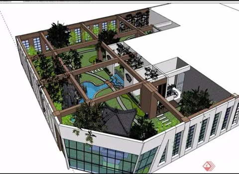 五得利大厦屋顶景观设计